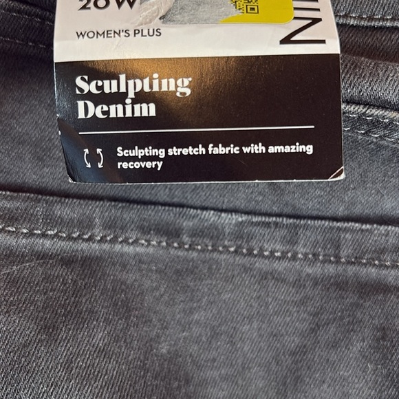 Nine West Gray Skinny Jeans Sleek Stretchy Fit - Picture 6 of 7